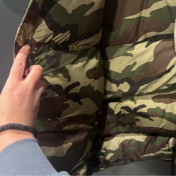 Vetements Logo Camo Green Print Puffer Jacket Coat - Picture 8 of 10